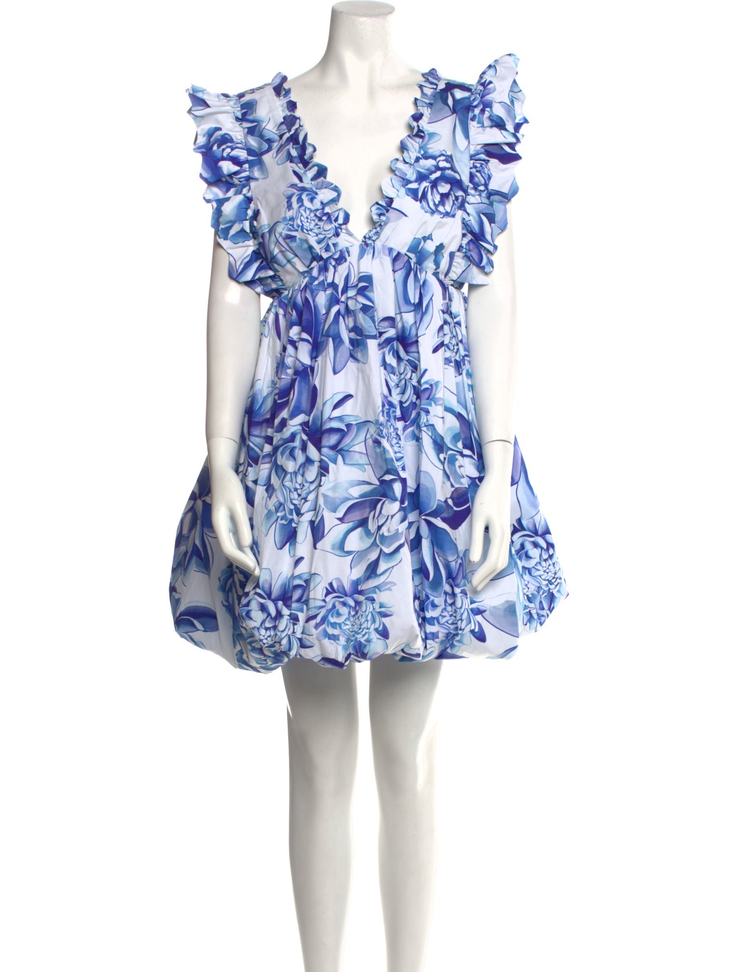 Kika Vargas Floral Print Mini Dress